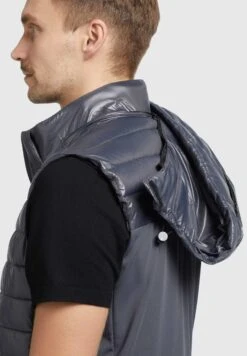 Khujo Wemo Shiny - Bodywarmer - Grau -Khujo 19f122e002a140d68cd51e04f8de51f4