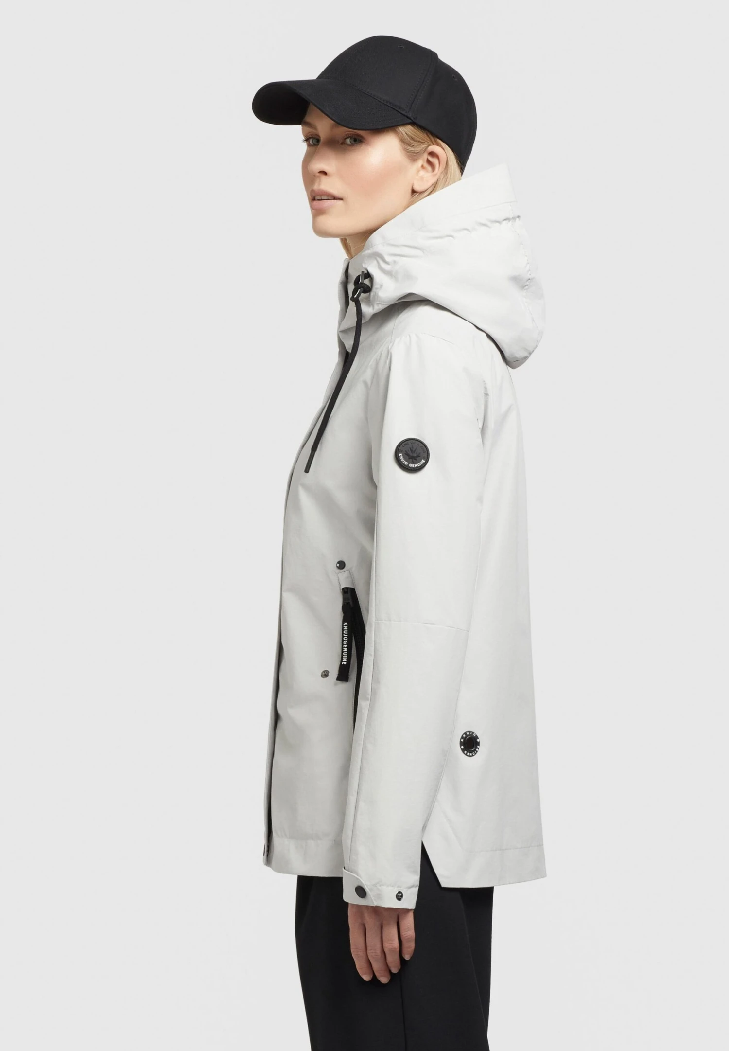 Khujo Kaya - Outdoorjas - Hellgrau 4 Khujo Kaya - Outdoorjas - Hellgrau - Afbeelding 4