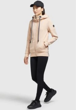 Khujo Salomea - Sweater Met Rits - Aprikot -Khujo 3ce335133c874a62a28542c9be9cc71e