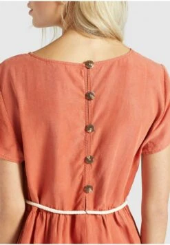 Khujo Asba - Jurk - Terrakotta -Khujo 4290749156f84e798b9438f8866c73f3