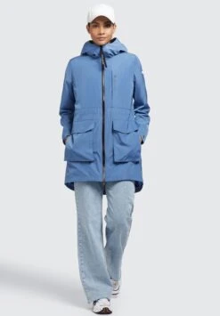 Khujo Mantel Ging - Halflange Jas - Blau -Khujo 483dd129035240c4a2df4f494b6fa5ce