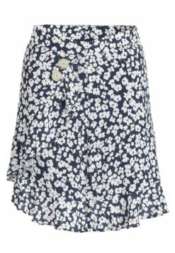 Khujo Undine - A-Lijn Rok - Dunkelblau-Weiß Geblümt -Khujo 5702643c15c84746848ac86418fbe457
