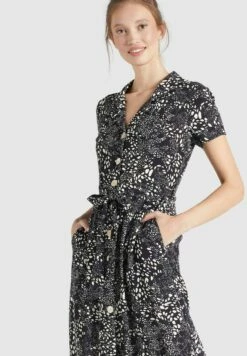 Khujo Goya - Blousejurk - Schwarz Weiß Gemustert -Khujo 625124ca6fcf4efb851cc4fb92aee31d