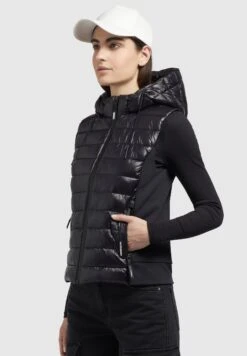 Khujo Fabia Shiny - Bodywarmer - Schwarz -Khujo 7dc8a0662c9d45f7bccb499cdbe62936