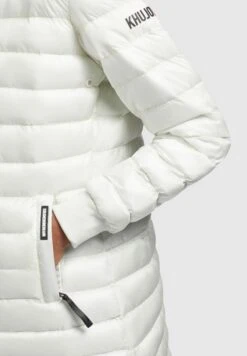 Khujo Greta Shiny - Jas - Cremeweiß -Khujo 7f80f288ec494b44a4884e373a6389ad