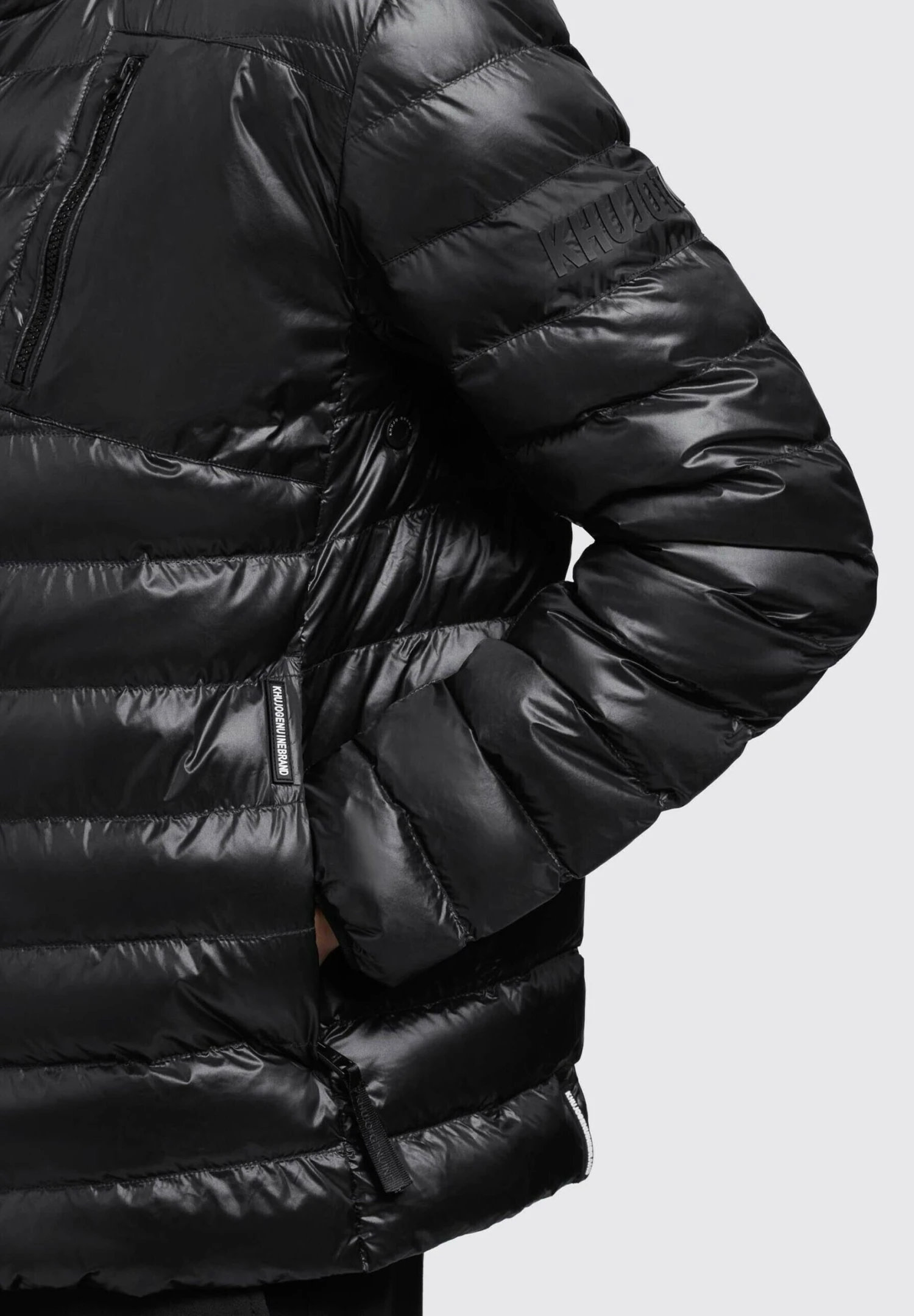 Khujo Percy Shiny - Jas - Schwarz 4 Khujo Percy Shiny - Jas - Schwarz - Afbeelding 4