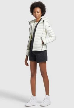 Khujo Lovina4 Shiny - Jas - Cremeweiß -Khujo 937066f709c644a9bda1cb1a932f8832