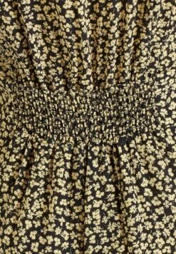 Khujo Borgia - Jumpsuit - Schwarz-Gelb Geblümt -Khujo 93a86bde606141debb3d91824275c77c