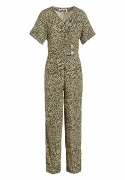 Khujo Borgia - Jumpsuit - Schwarz-Gelb Geblümt -Khujo 94c94a900955432e91ca478d2d81a101