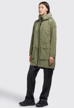 Khujo Mantel Ging - Halflange Jas - Olivgrün -Khujo 9e0ec0889cd549939f913f6895d985ba