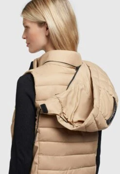 Khujo Weste Becca Matt - Bodywarmer - Beige -Khujo cce3d7b24f364b32b7bae0bf0a143242
