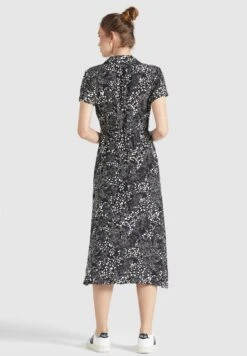 Khujo Goya - Blousejurk - Schwarz Weiß Gemustert -Khujo fc454dd8984940deb0258a1d7442dd19