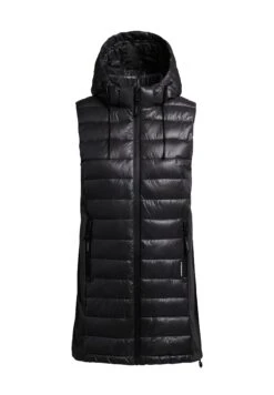 Khujo Becca Shiny - Bodywarmer - Schwarz -Khujo ffc11d8c0c574c9ca2d4db4c9c04efc4